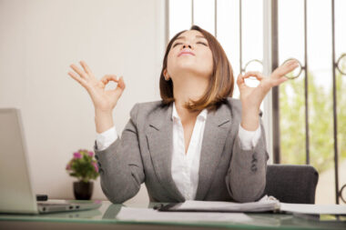 Meditating at the office